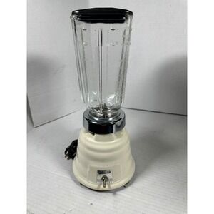 Vintage Osterizer Beehive Blender Model 234 Cream White Glass Jar Made in USA